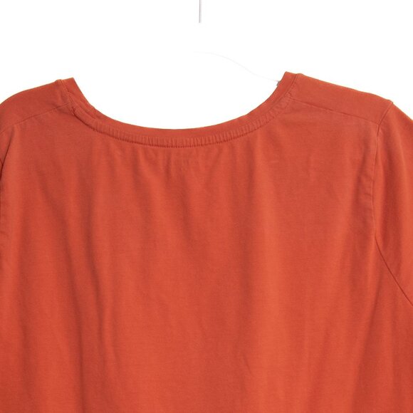 Mossimo Womens 2X Rust Orange Short Sleeve Top With Knot Detail - Picture 10 of 10